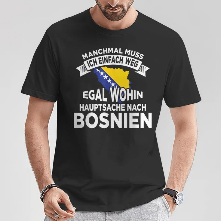 Bosnier Bosnia And Herzegovina Bosnian Flag T-Shirt Lustige Geschenke