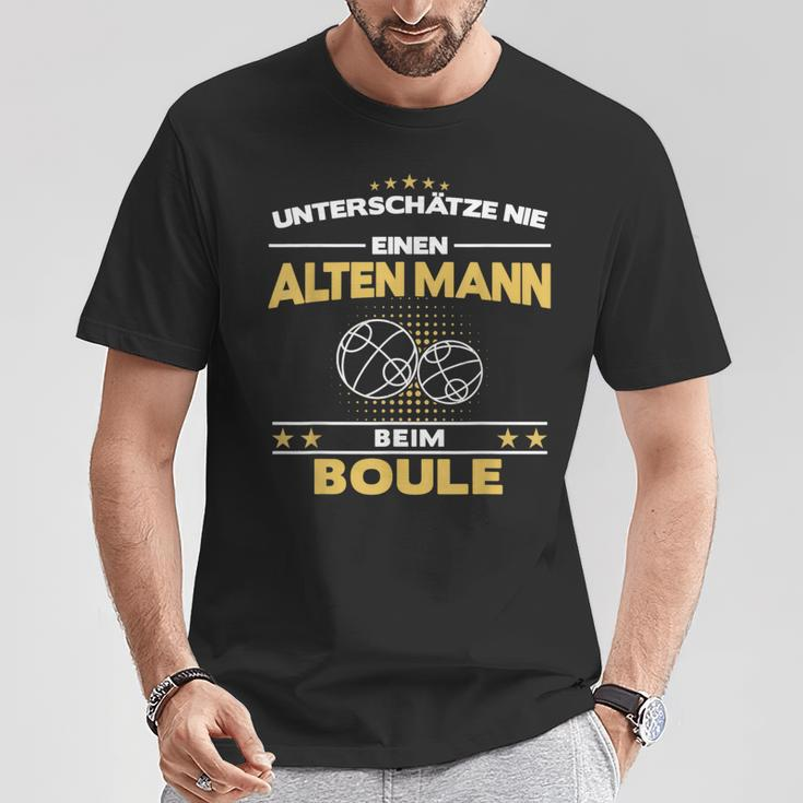 Boule Boccia Boßeln Pétanque Boules Sport Old Man Slogan T-Shirt Lustige Geschenke