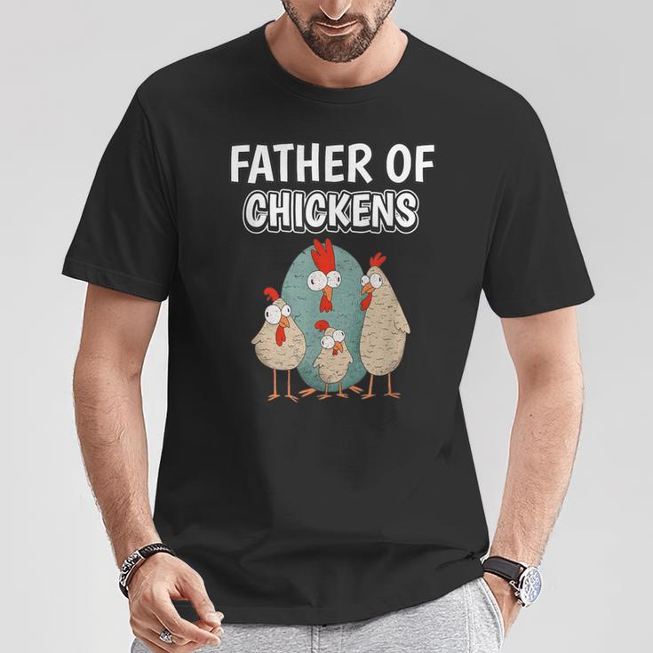 Boys Hen Dad Father's Day Father Of Chickens T-Shirt Unique Gifts