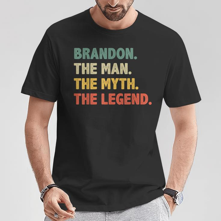 Brandon The Man The Myth The Legend Vintage For Brandon T-Shirt Unique Gifts