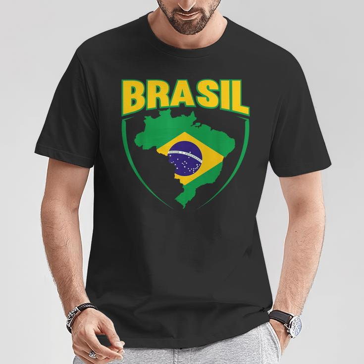 Brasil Sport Soccer Football Brazilian Flag T-Shirt Unique Gifts