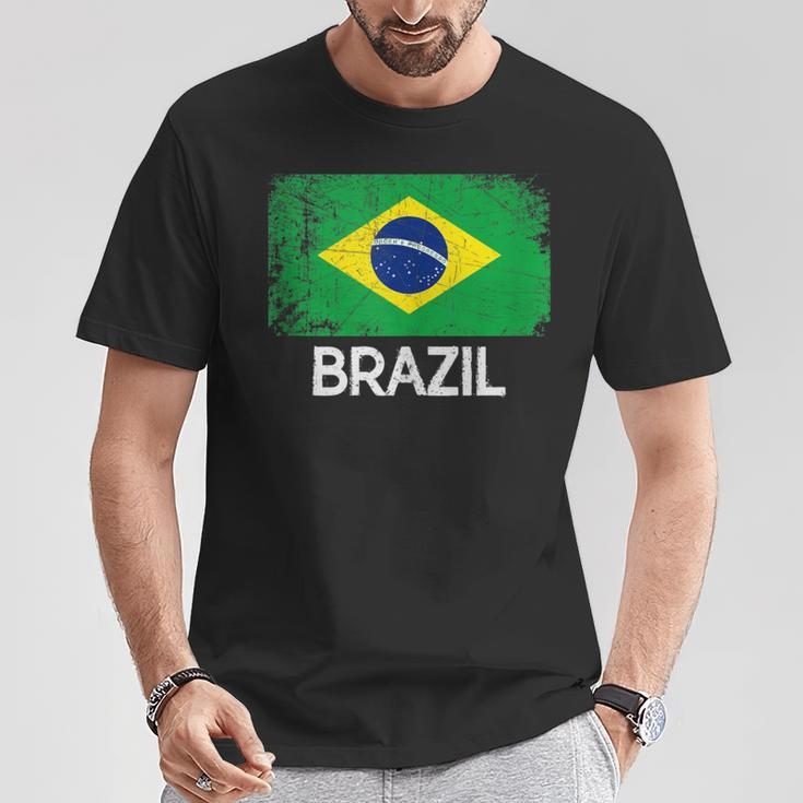 Brazilian Flag Vintage Made In Brazil T-Shirt Unique Gifts