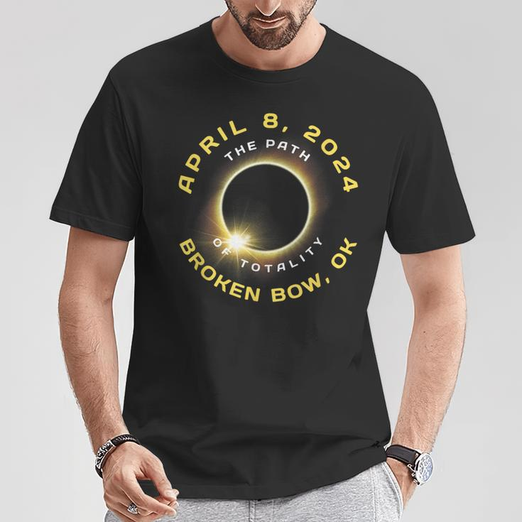 Broken Bow Oklahoma Solar Eclipse Totality April 8 2024 T-Shirt Funny Gifts