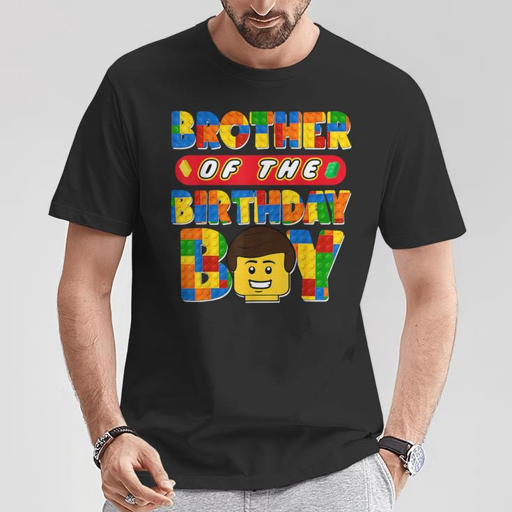 Brother Of The Birthday Boy Building Brick Family Matching T-Shirt Unique Gifts