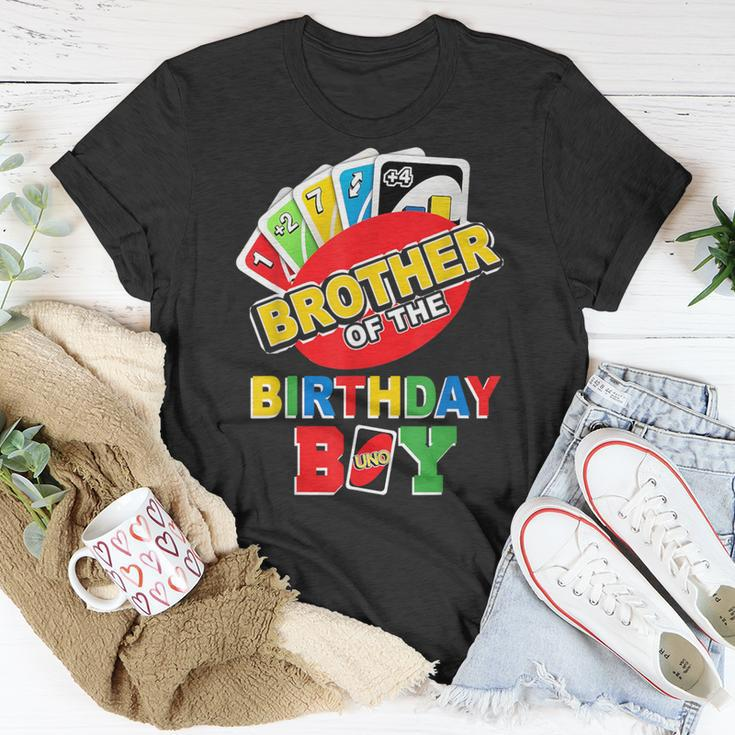 Brother Of The Birthday Boy Uno Daddy Papa Father 1St T-Shirt Funny Gifts