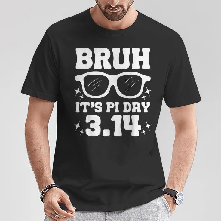 Bruh Pi Day 314 Pi Symbol Pi Day Teachers Math Lovers T-Shirt Unique Gifts