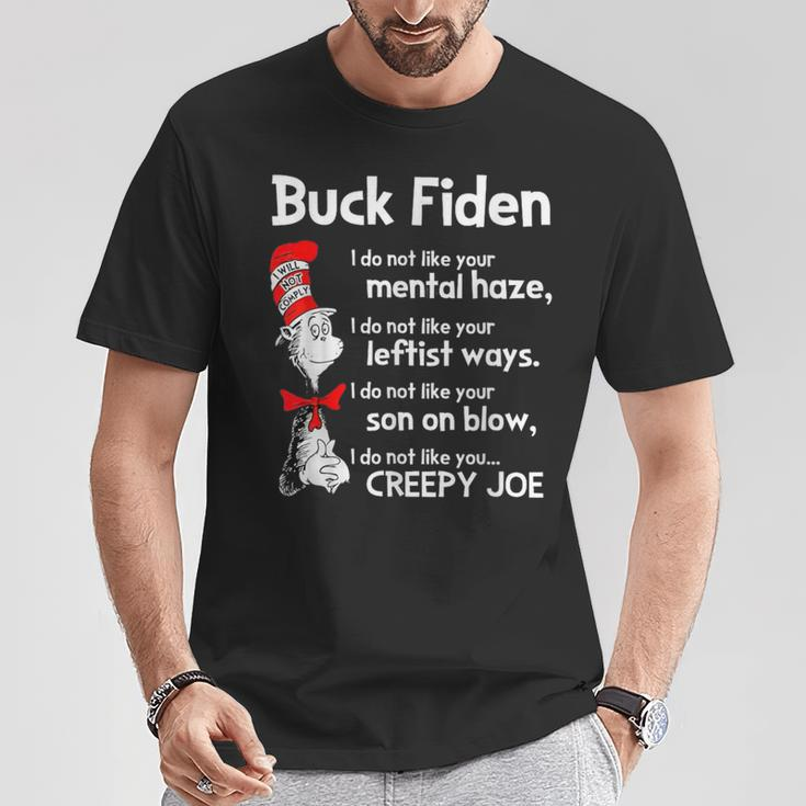 Buck Fiden I Do Not Like Your Mental Haze I Do Not Like T-Shirt Funny Gifts