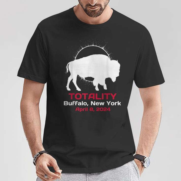 Buffalo New York Solar Eclipse Totality April 8 2024 T-Shirt Funny Gifts