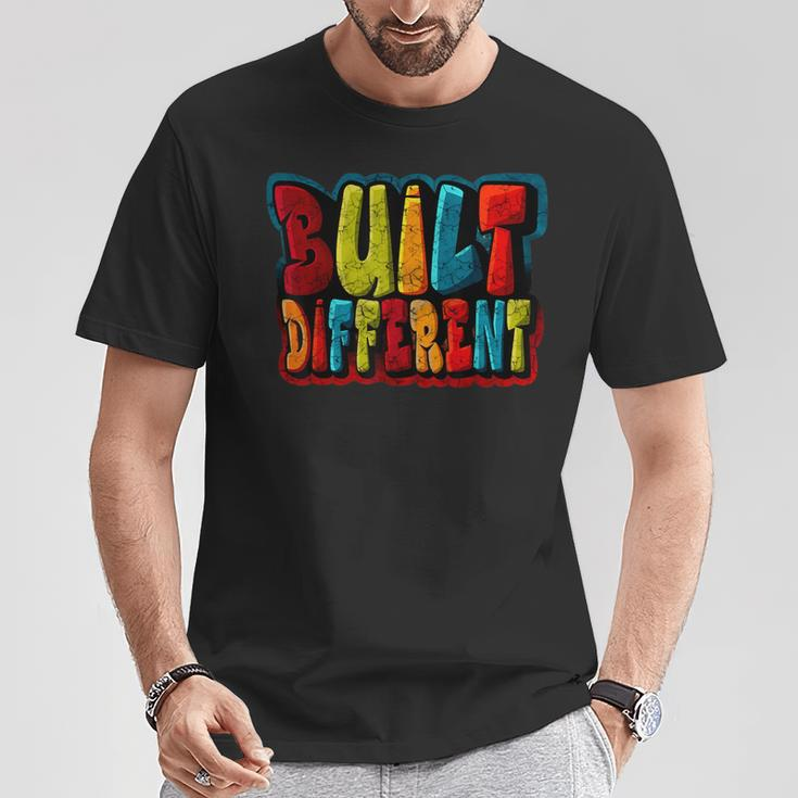 Built Different Graffiti Lover In Mixed Color T-Shirt Personalized Gifts