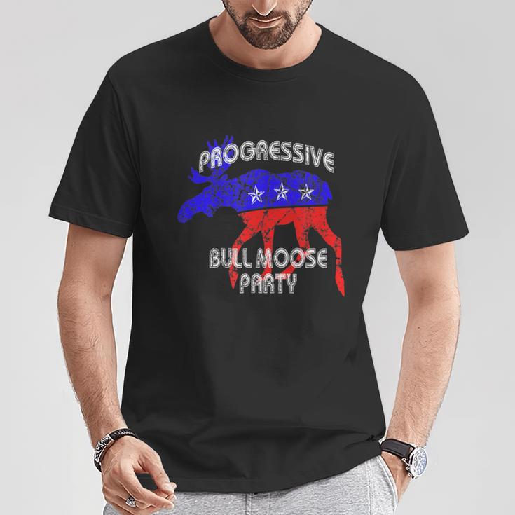 Bull Moose Party Progressive Teddy Roosevelt T-Shirt Unique Gifts