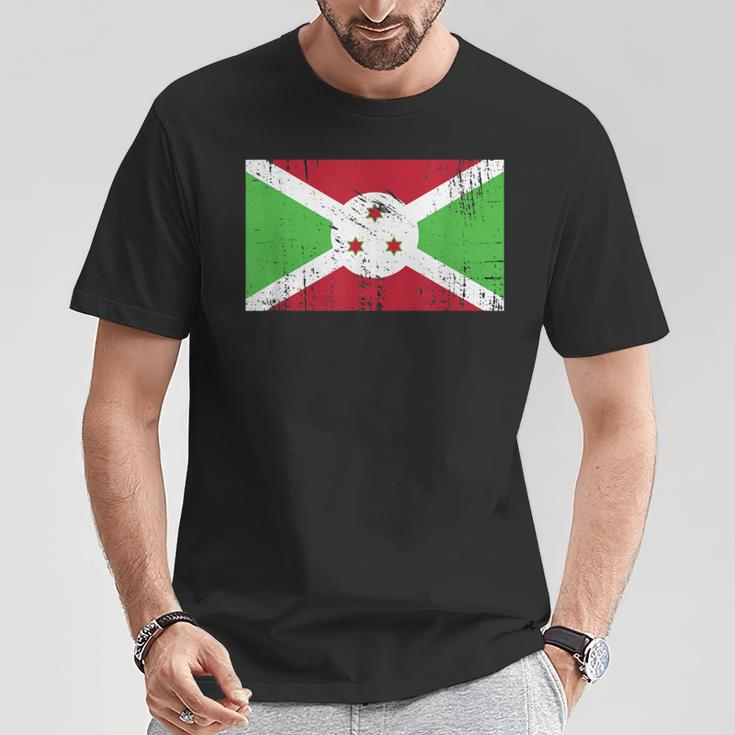 Burundi Flagge-Fahne Geschenk Fußball-Fan Sport T-Shirt Lustige Geschenke