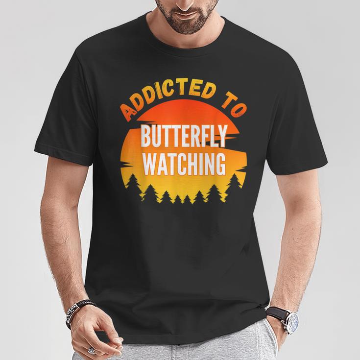 Butterfly Watching Addicted To Butterfly Watching T-Shirt Unique Gifts