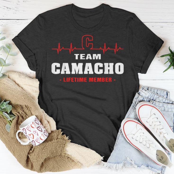 Camacho Surname Family Name Team Camacho Lifetime Member T-Shirt Funny Gifts