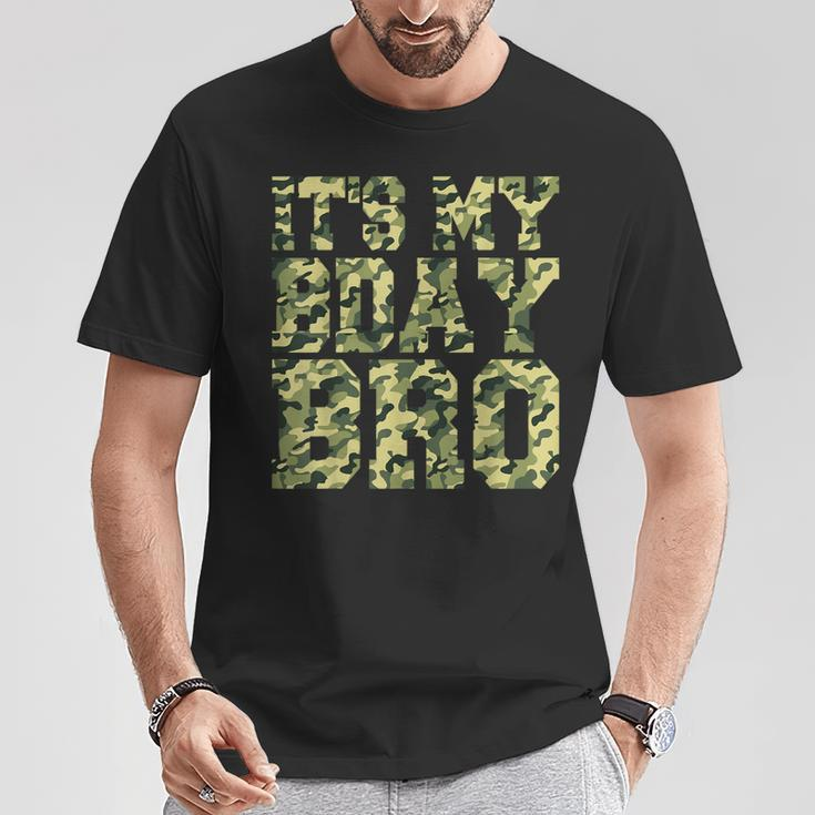 Camouflage Birthday Military Soldier Bday Celebration T-Shirt Unique Gifts