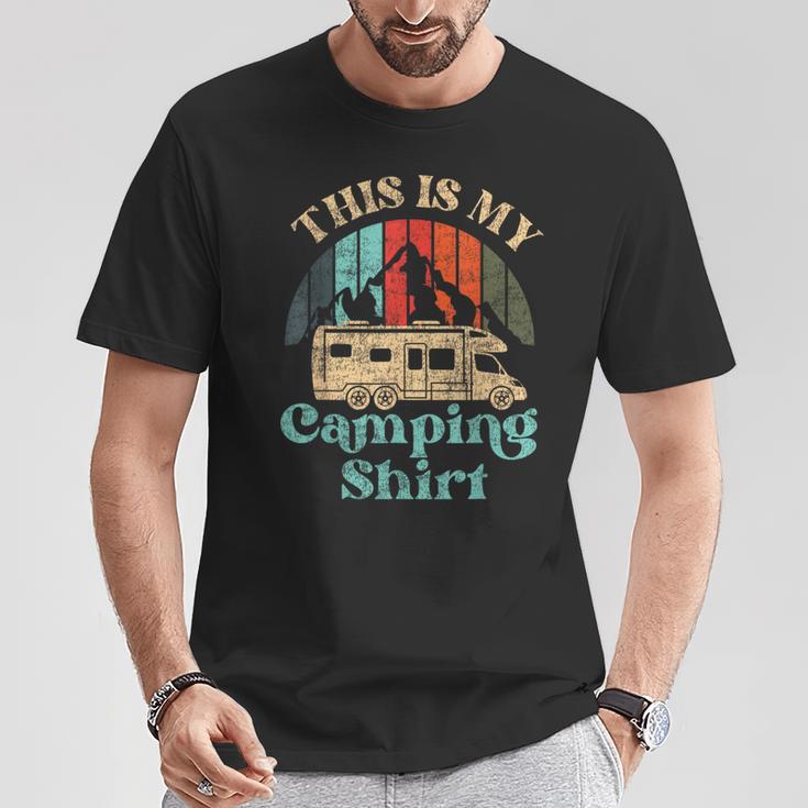 This Is My Camping Motorhome Campervan Retro Vintage T-Shirt Unique Gifts