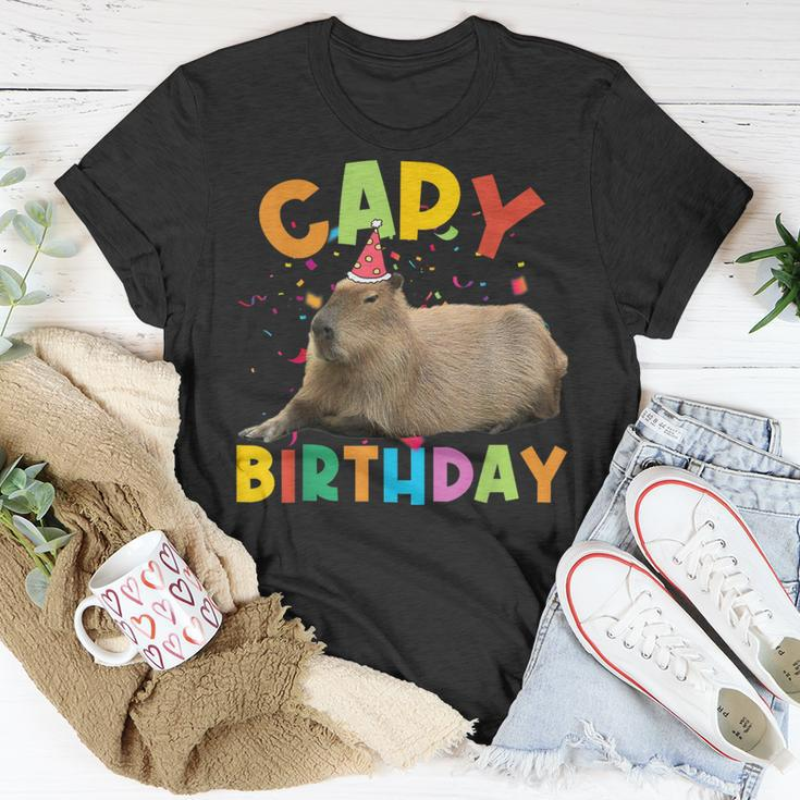 Capy Birthday Capybara Animals Boys Girls Birthday T-Shirt Unique Gifts