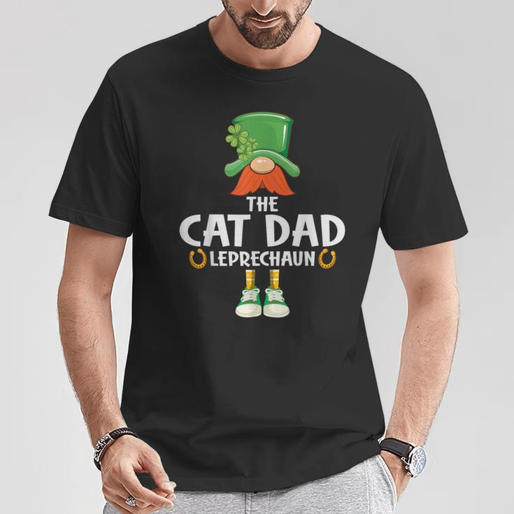 The Cat Dad Leprechaun Saint Patrick's Day Party T-Shirt Unique Gifts
