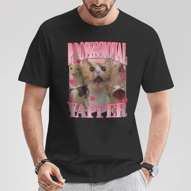 Cat Professional Yapper Oddly Specific Meme T-Shirt Unique Gifts