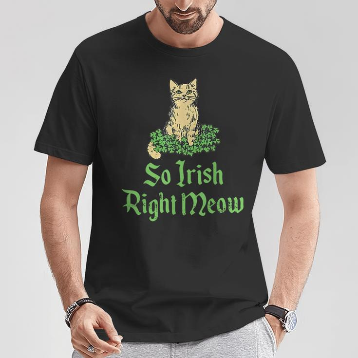 Cat So Irish Right Meow St Patrick’S Day T-Shirt Personalized Gifts