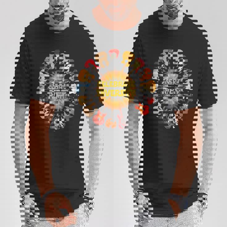 Celebrate Diversity Guitar T-Shirt Unique Gifts Celebrate Diversity Guitar T-Shirt Unique Gifts