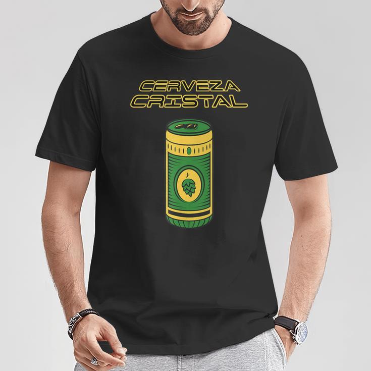 Cerveza Cristal Meme Product Placement T-Shirt - Monsterry