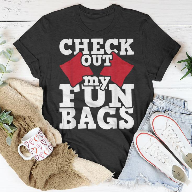 Check Out My Funbags Cornhole Player Bean Bag Game T-Shirt Unique Gifts