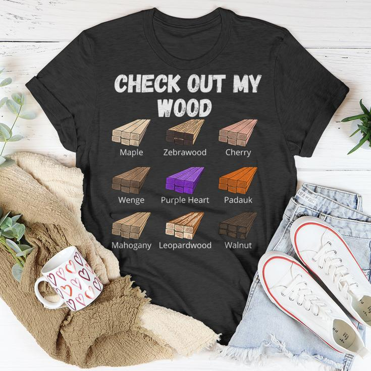 Check Out My Wood Woodworking Woodwork Carpenter T-Shirt Unique Gifts