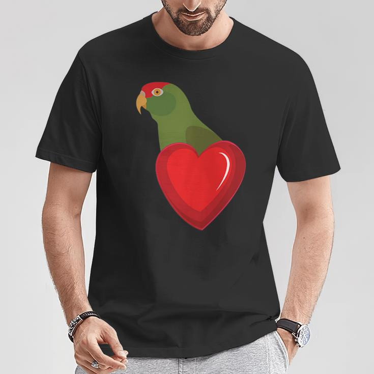 Cherry Headed Conure Parrot Heart Pocket T-Shirt Unique Gifts