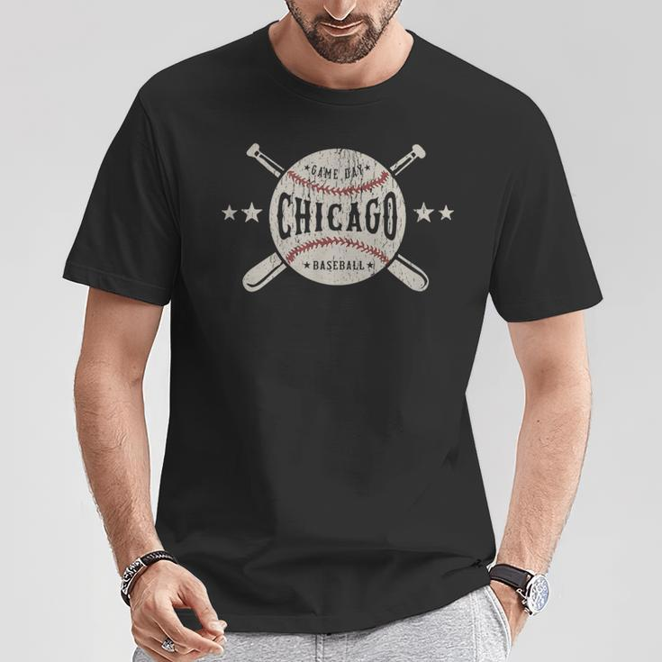 Chicago Illinois Il Vintage Baseball Graphic T-Shirt Unique Gifts