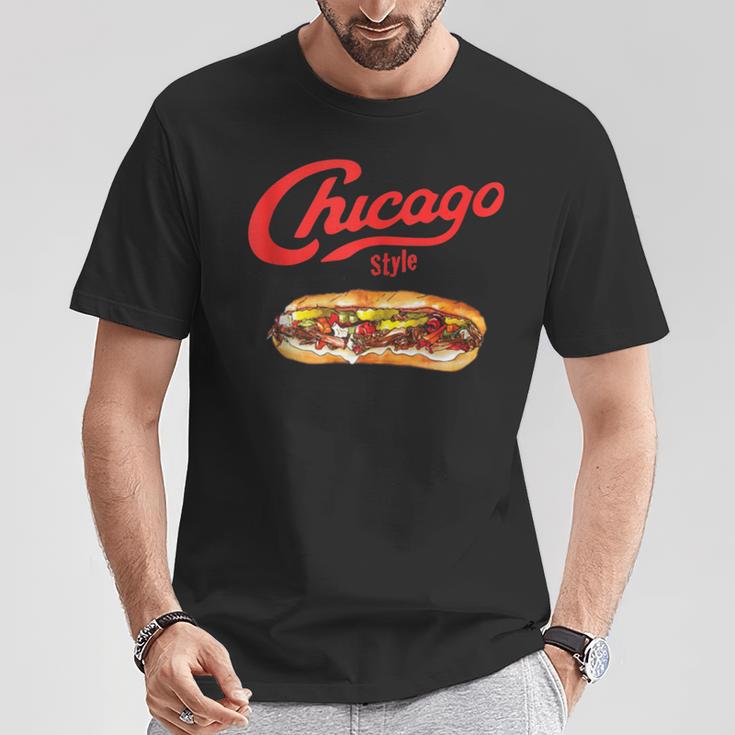 Chicago Italian Beef Sandwich Food Love T-Shirt Unique Gifts