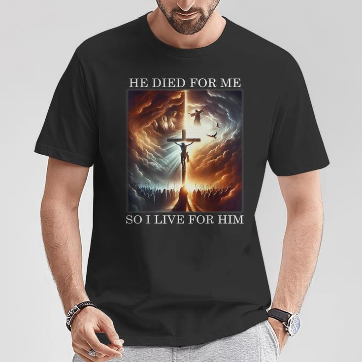 Christian Bible Verse Jesus Died For Me Good Friday T-Shirt Unique Gifts