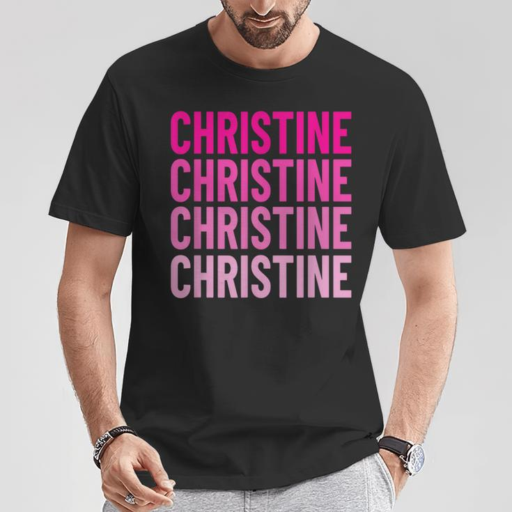 Christine Name Personalized Name Birthday T-Shirt Unique Gifts