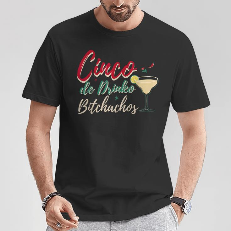 Cinco De Drinko Bitchachos Drinking Mexican T-Shirt Funny Gifts
