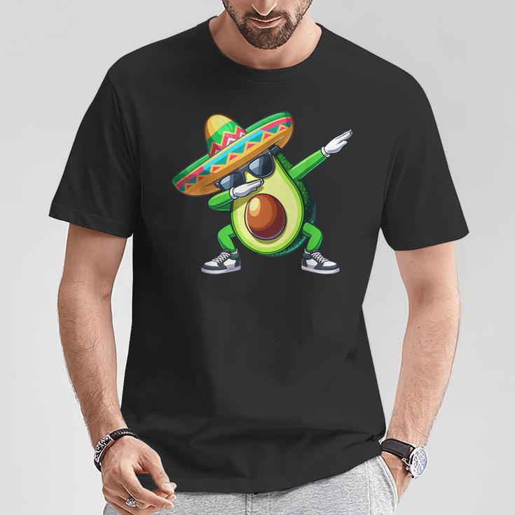 Cinco De Mayo Dabbing Avocado Mexican Sombrero T-Shirt Unique Gifts