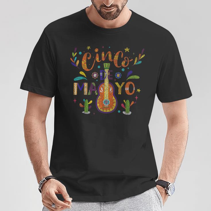 Cinco De Mayo Mexican Music Guitar Festival T-Shirt Unique Gifts