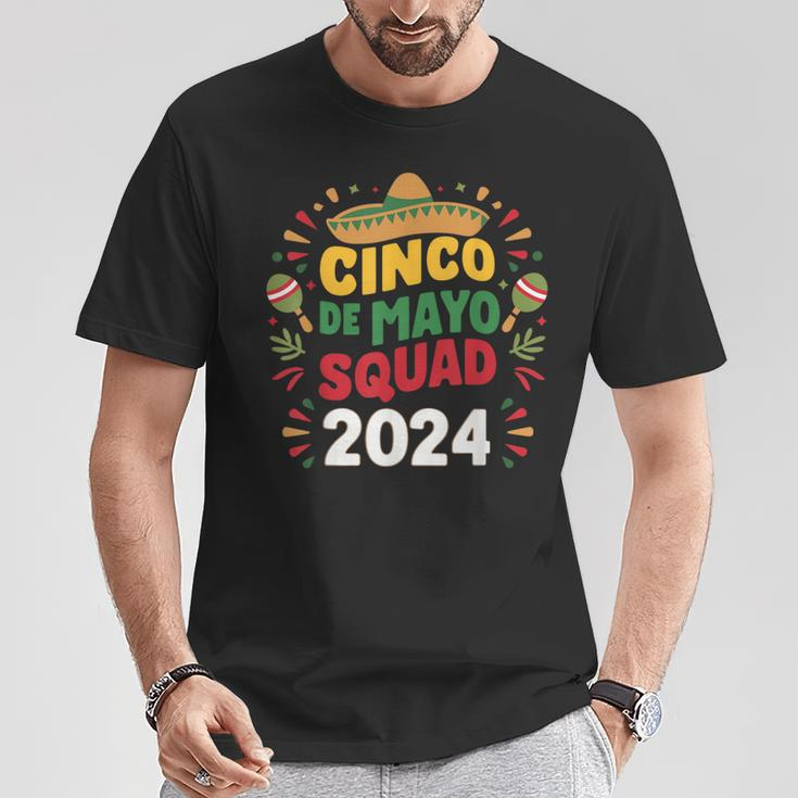 Cinco De Mayo Squad 2024 Fiesta Day Family Matching Costume T-Shirt Funny Gifts