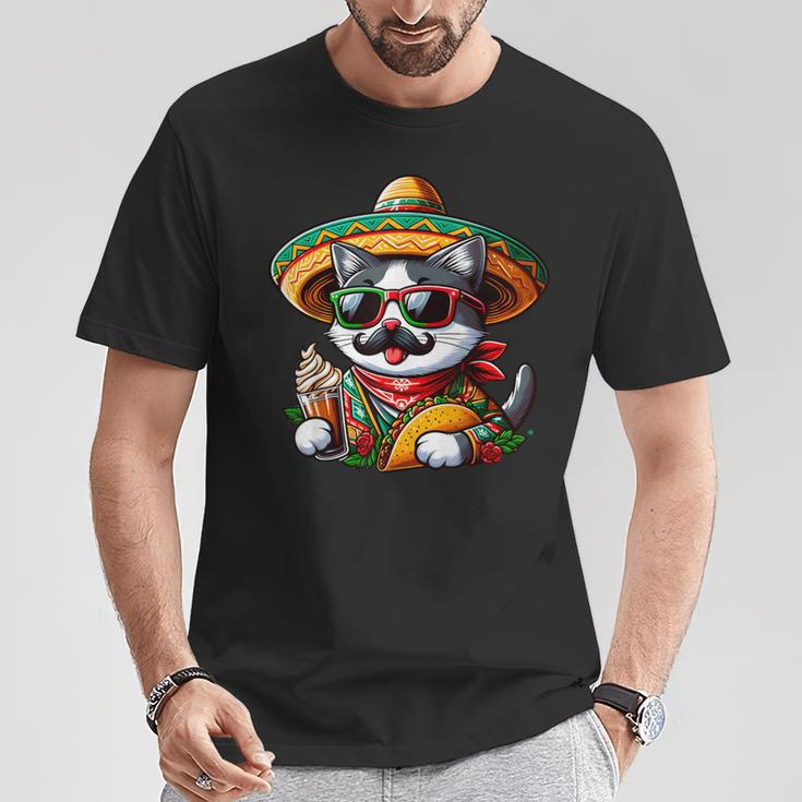 Cinco De Meow Cat Taco Mexican Fiesta T-Shirt Funny Gifts