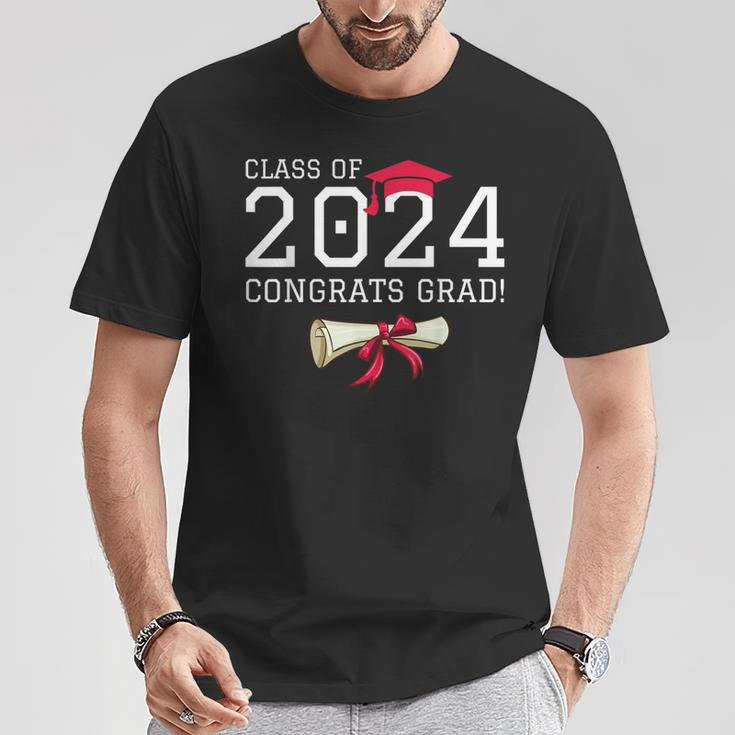 Class Of 2024 Congrats Grad Congratulations Graduate T-Shirt Personalized Gifts