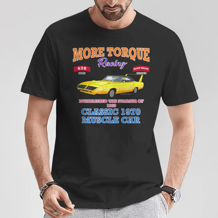 Classic Muscle Car Torque Garage Hot Rod Novelty T-Shirt Unique Gifts
