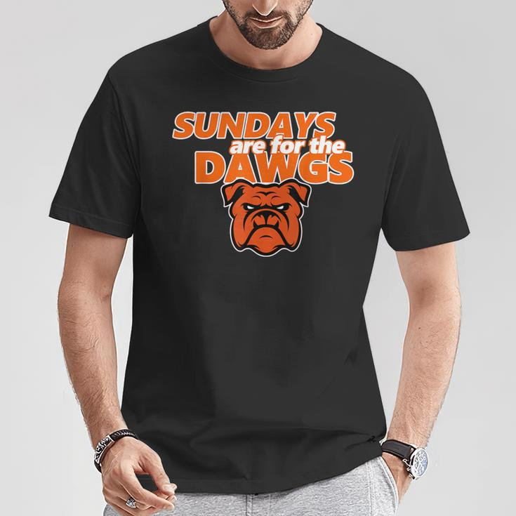 Cleveland Ohio Dawg Sundays Are For The Dawgs T-Shirt Unique Gifts