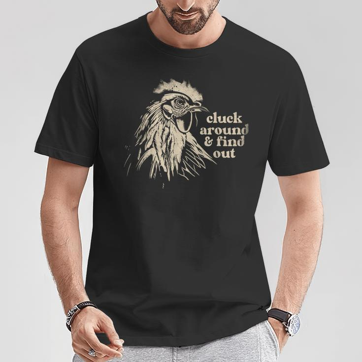 Cluck Around And Find Out Chicken Parody Kawai Animal T-Shirt Unique Gifts