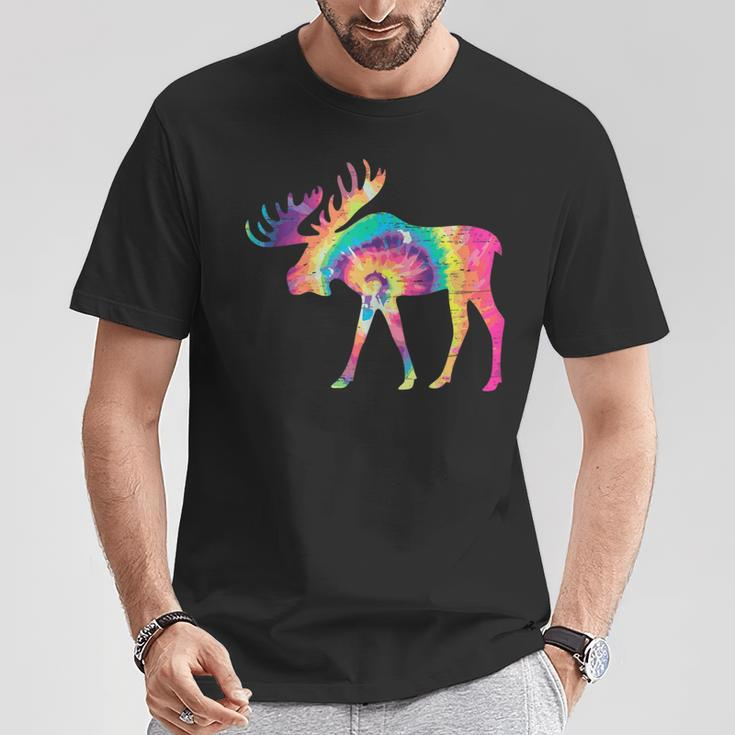 Colorful Moose Alaska Specie Wild Animal Hunting T-Shirt Unique Gifts