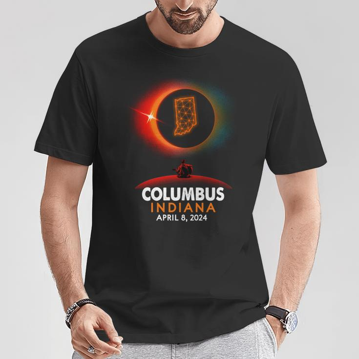 Columbus Indiana Total Solar Eclipse 2024 T-Shirt Unique Gifts