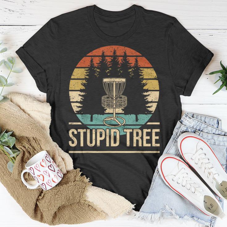 Cool Disc Golf Player Quote I Stupid Tree T-Shirt Unique Gifts