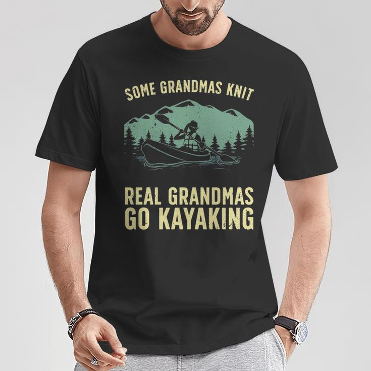 Cool Kayaking For Grandma Mom Kayaker Boating Kayak Boating T-Shirt Unique Gifts