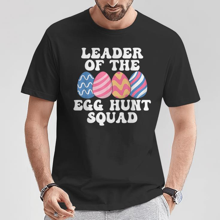 Cool Leader Of The Egg Hunt Squad T-Shirt Unique Gifts