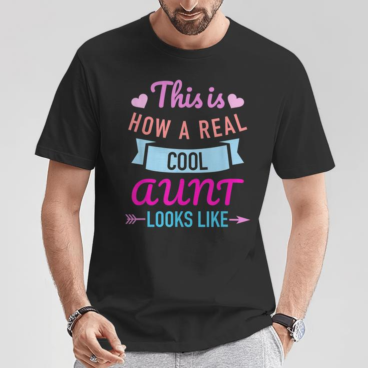 Cool Tante T-Shirt mit Herzmotiv, Statement Schwarz Tee Lustige Geschenke