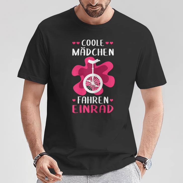 Coole Mädchen Fahren Unrad T-Shirt Lustige Geschenke