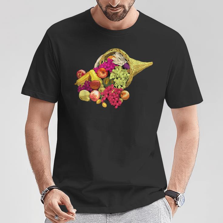 Cornucopia For Thanksgiving T-Shirt Unique Gifts