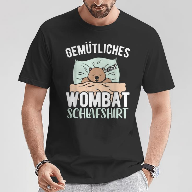 Cosy Wombat Sleep Wombat T-Shirt Lustige Geschenke